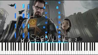 Vortal Combat From HL2 EP2 piano tutorial