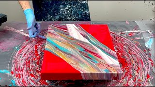 BEAUTIFUL Acrylic Transfer and Spin~AMAZING Color Combination~Acrylic Pouring~Fluid Art~260 by Studio 15 Acrylics  2,008 views 3 months ago 14 minutes, 19 seconds