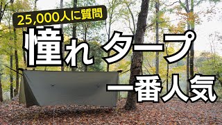 【25,000人が選ぶ】キャンプ好きが、欲しいタープはこれだ！！！