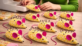 SEWING MOUSE PINCUSHION WITH TWO SEAMS / Tutorial for Beginners screenshot 2