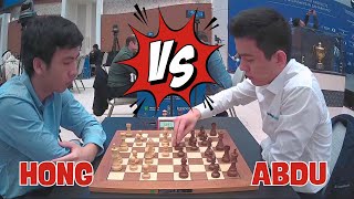 Hong Andrew VS Abdusattorov Nodirbek II 2023 FIDE World Rapid Championship R2