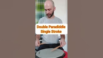 Drum Rudiments! Double Paradiddle Single Stroke Roll No Accent Exercise!
