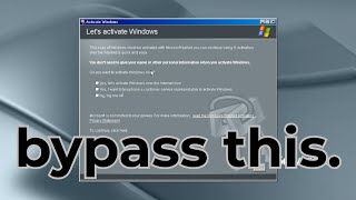 Bypassing Windows XP / Server 2003 Activation Center!