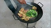 How to cook Green beans outdoors in the cowboy Bbq. (Wok) - YouTube