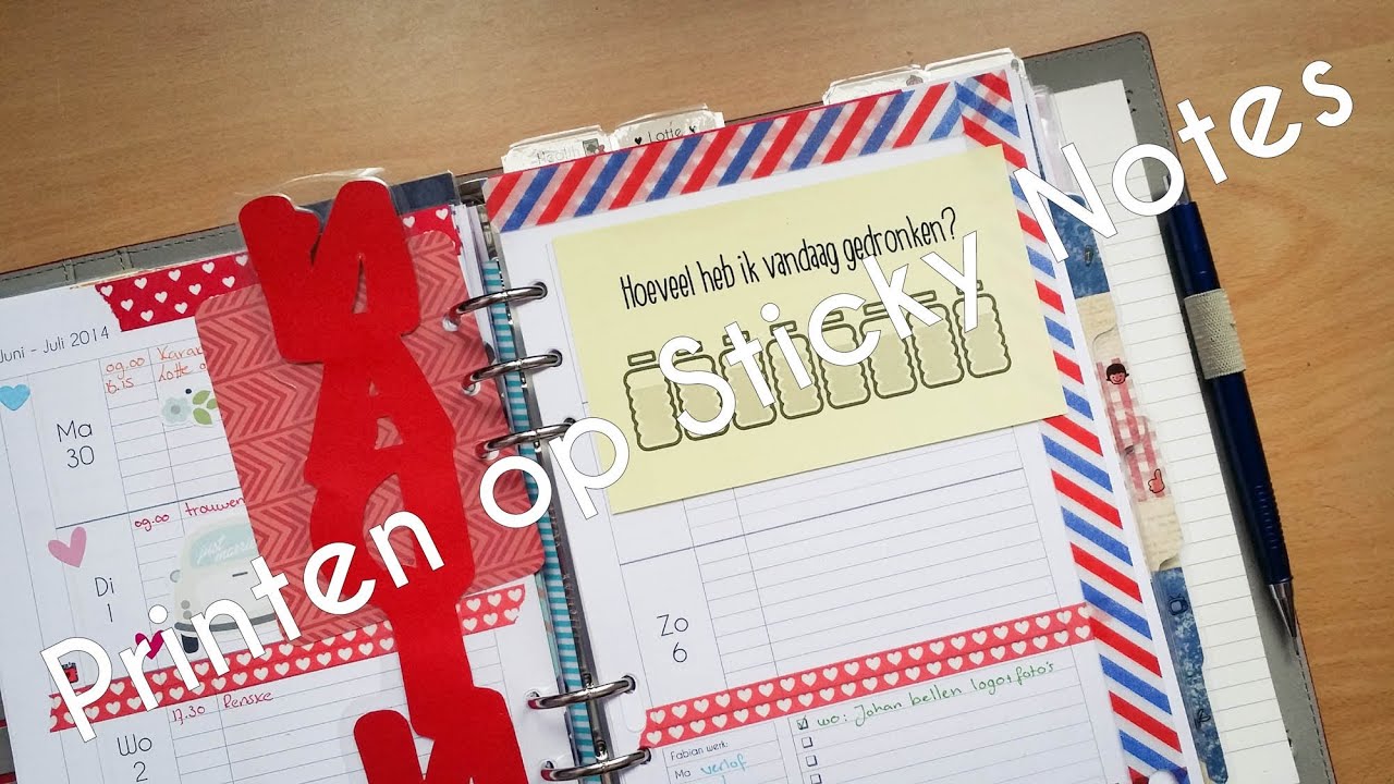 Hoe te printen op Sticky notes YouTube