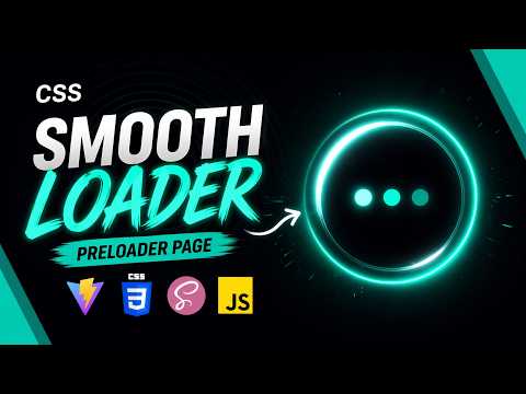 CSS Page Preloader | How to Add a Loading Animation with HTML and CSS