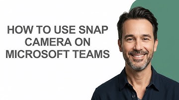 How to Use Snap Camera on Microsoft Teams - KevinHowTo