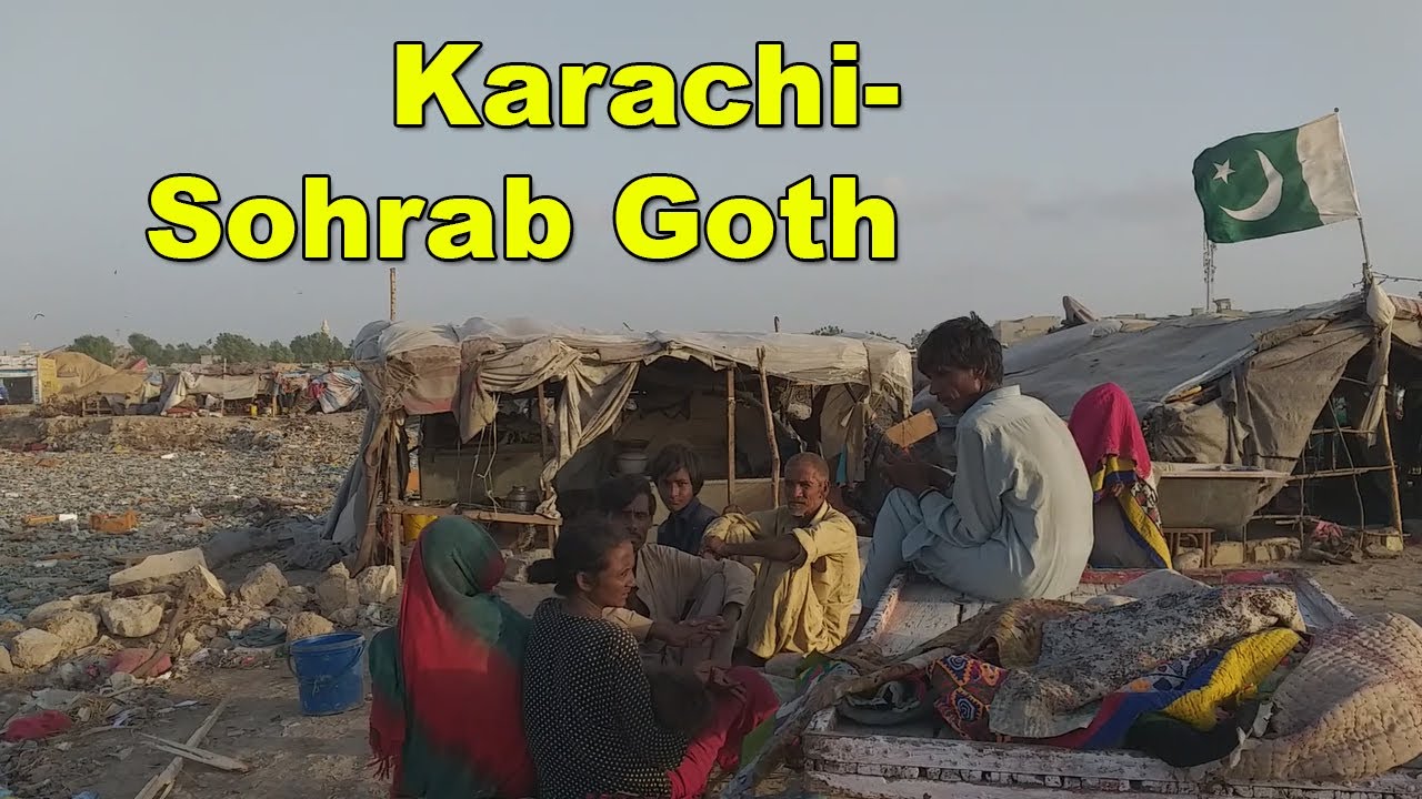 Jhugian | Poor Living Poverty House Slum Area Worst | Sohrab Goth Karachi Pakistan | Adeel Jamil