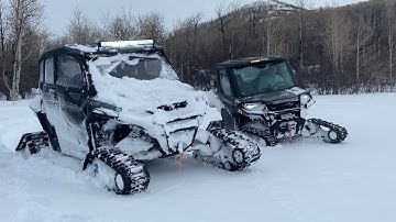 Riding the Polaris General in even MORE Fresh Snow