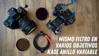 Anillo Kase variable: el mismo filtro en objetivos de 67 a 82mm