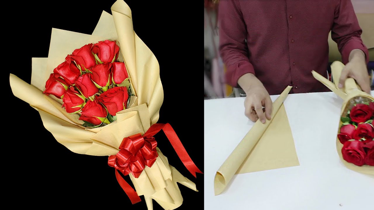 Wrapping tutorial ##htx##florist##flowers##rose##smallbusiness