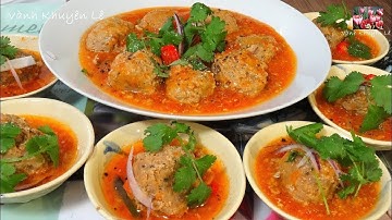 XÍU MẠI - Cách làm món Thịt viên Xíu Mại sốt Cà Chua kiểu Cổ truyền, Xíu Mại Bánh Mì by Vanh Khuyen