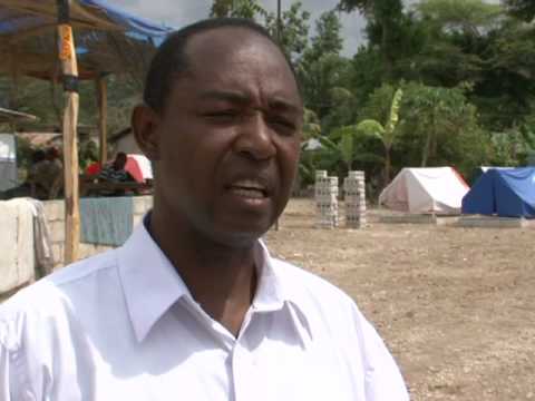 Hati: Camp de personnes dplaces - MINUSTAH