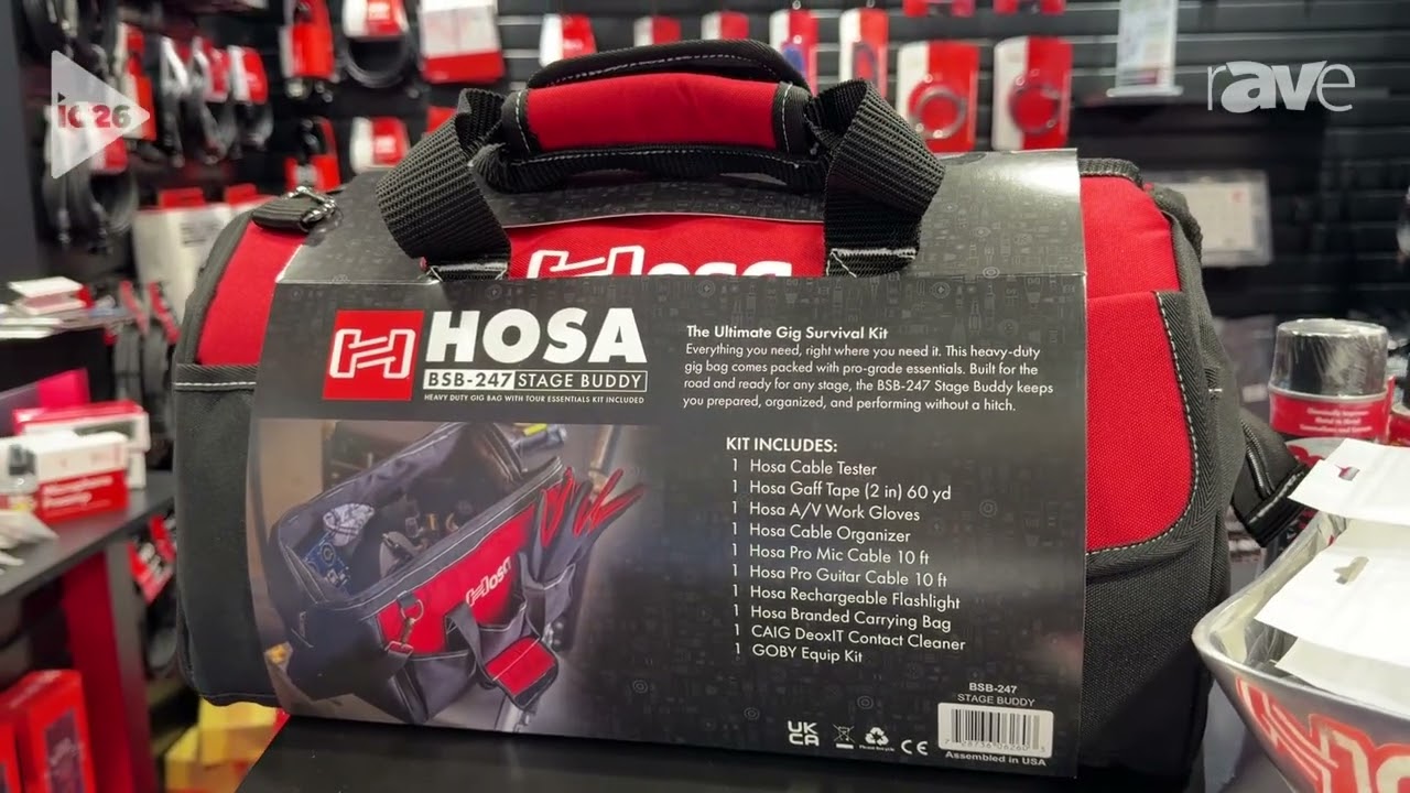 InfoComm 2026: Hosa Technology Talks About BSB-247 Stage Buddy All-In-One Tool Kit