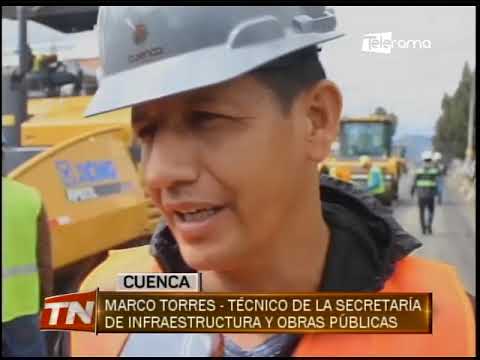 Se ejecutan trabajos de pavimentación de la avenida Abelardo J. Andrade