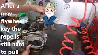 Craftsman 6.5 HP Tecumseh Rope is Hard To Pull After New Flywheel Key by Bruce's Shop 3,074 views 6 months ago 50 minutes