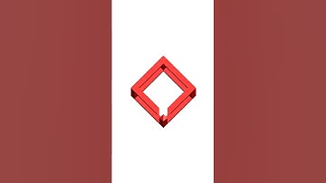 How to model a necker cube in SolidWorks