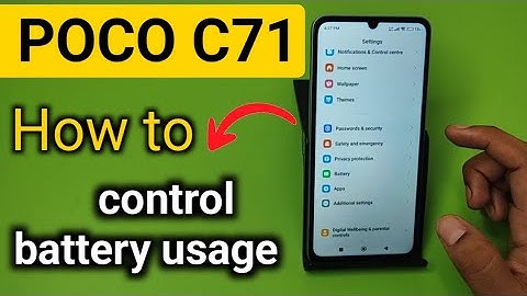 Poco C71: Control Background Battery Usage | how to disable running Apps in background
