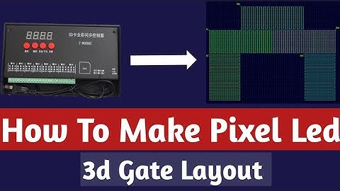 How To Make Pixel Led 3d Gate Layout | Pixel Led Gate | Pixel Led Light | #pixel | Atul Light House