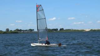 Viola 14 sailing canoe - large sail trial - video 4