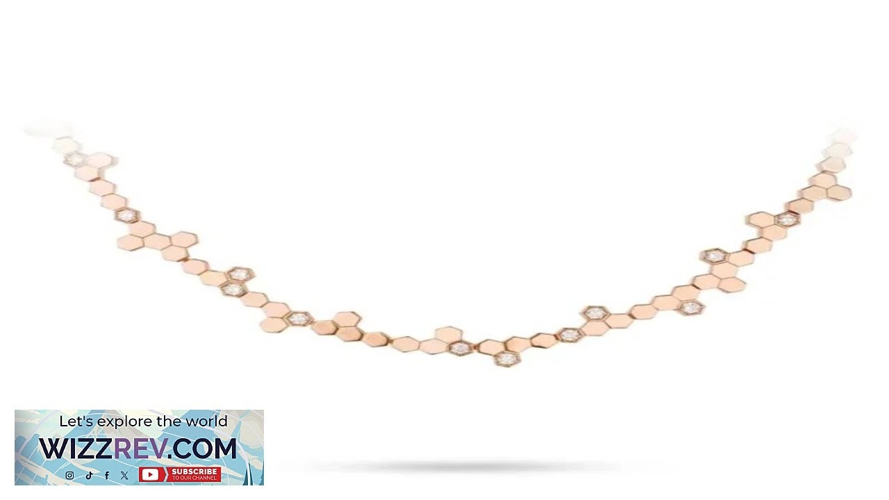 Bellux Pendant Chain S925 Silver Plated Rose Gold Synthetic Gemstone Jewelry Honeycomb