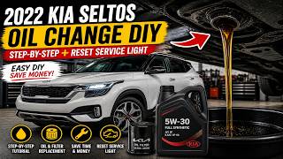 2022 Kia Seltos Oil Change DIY 🔧 Step-by-Step + Reset Service Light