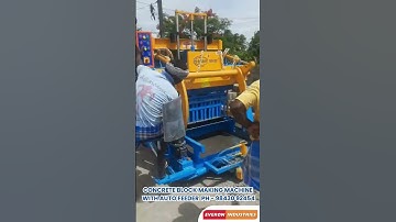 Everon 1119 Concrete Block Machine with Auto Feeder | Hollow & Solid Block Making | 98430 92454