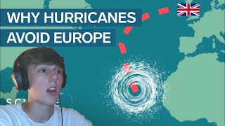 American Reacts to “Why Hurricanes Hardly Ever Hit Europe”