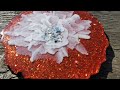 Fire opal flower resin geode coasters Video # 85