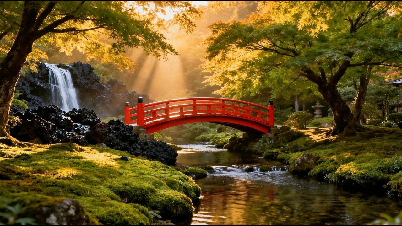 Deep Focus in the Zen Garden: Meditative Koto Music & Natural Water Sounds