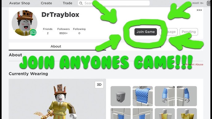How To Join Any Youtuber S Game Working 2021 Youtube - can followers join a youtuber game on roblox