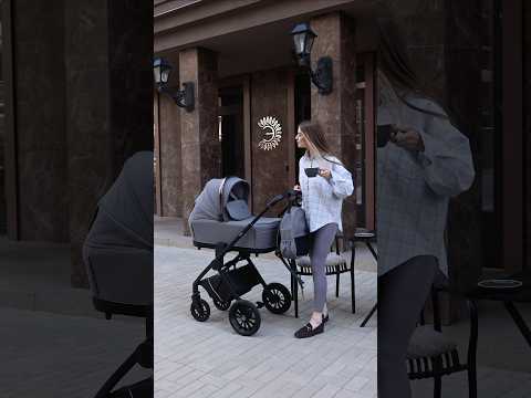 Коляска универсальная детская 2в1 EL CAMINO CHLOE ME 1191-1 Plum Wine, фиолетовая, видео 1