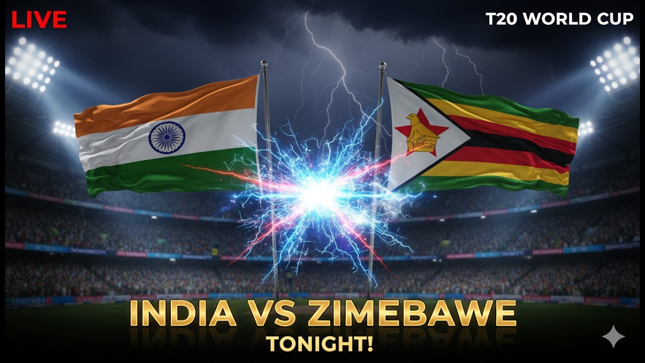 LIVE: India vs Zimbabwe | T20 World Cup 2026 | IND vs ZIM Live Score & Updates