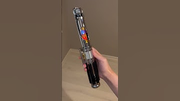 Exposed, ROTATING, DOUBLE kyber crystal lightsaber!🤯