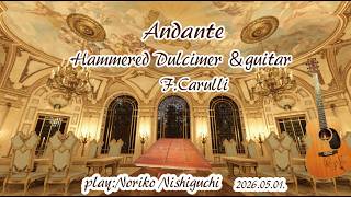 Andante by F. Carulli (hammered dulcimer &amp; Guitar　Noriko Nishiguchi）