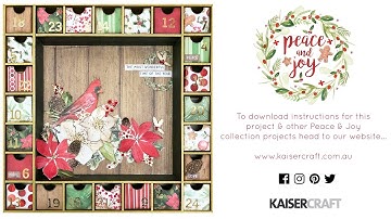 How to Make the Kaisercraft Advent Calendar