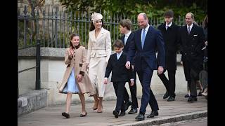 William and Kate attend the Easter service with their children William and Kate attend the Easter service with their children