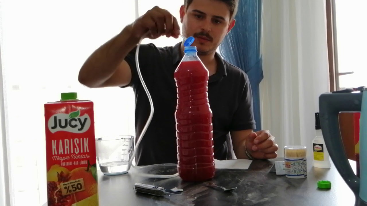Meyve Suyundan Şarap Yapımı - YouTube
