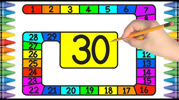 [숫자 놀이] 유아와 아이들을 위한 숫자 1부터 30까지 따라 쓰기 | Write number 1 to 30 |  Learn numbers 1 to 30