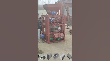 QT4-24 hot sale and popular semi automatic concrete block production line /  cement brick machine