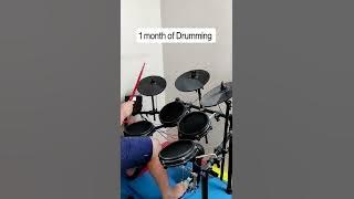 1 DAY OF DRUMMING Vs 10 YEARS OF DRUMMING!!😃😎🤘🔥 #shorts #drummer #music  #drumming