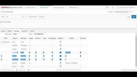 Oracle SQL Programming - Table Creation and Management