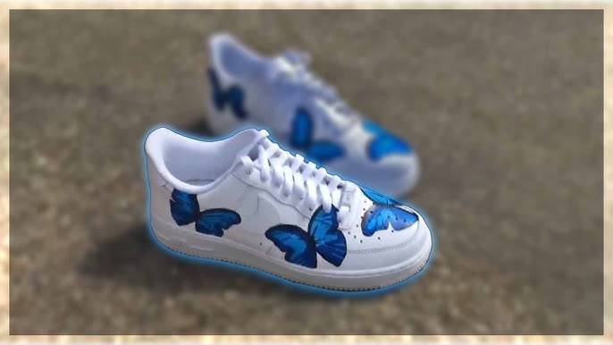 Nike Air Max 270 Custom Blue Butterfly 