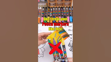 Don’t treat your Posca markers like this! #shorts