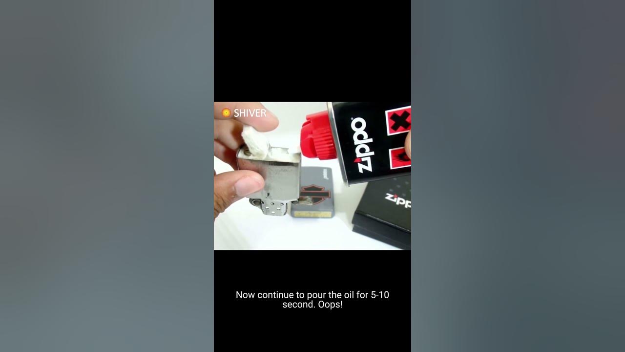 How to refill zippo lighter s liquid correctly youtube