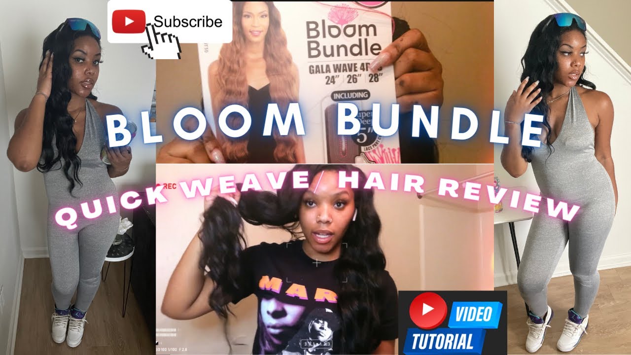 🚨 💖Quick Weave Tutorial/ Hair Review ( Mayde Beauty Bloom Bundle Gala