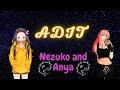 تصميم أنمي انيا و نيزوكو Anime Design Anya And Nezuko 