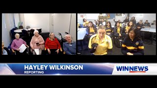 Intergenerational Learning program. News Report WIN TV. Year 10 students & older people Wagga Wagga.