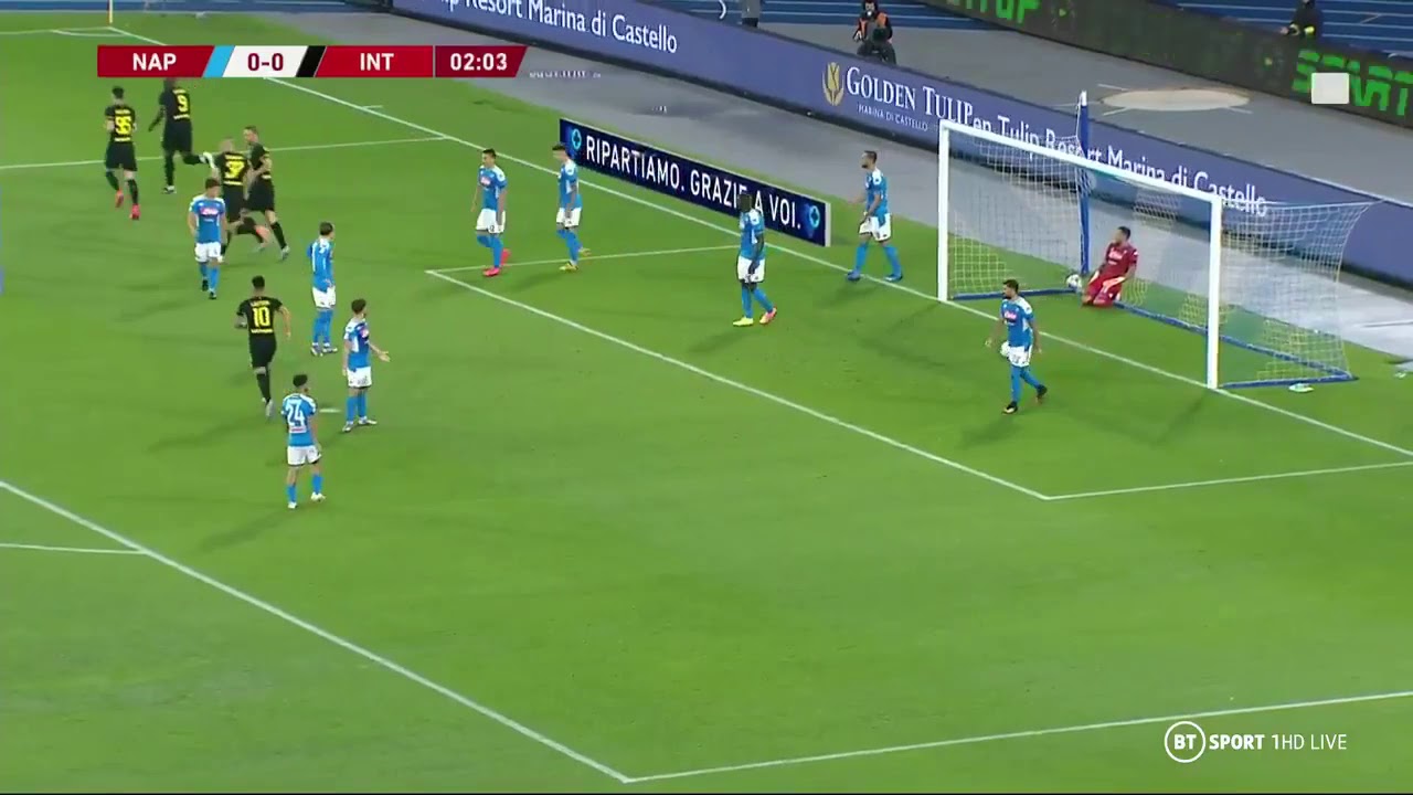 Eriksen direct corner goal for Inter