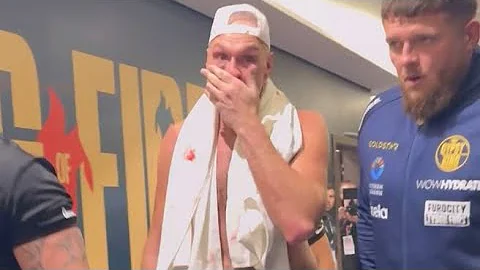 “F*****G RIPPED ME OFF” TYSON FURY IMMEDIATE BACKSTAGE REACTION TO USYK LOSS